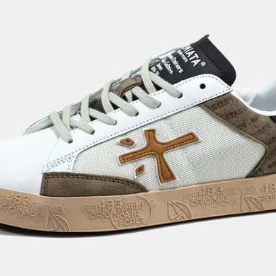 Premiata Steven White Beige Gum