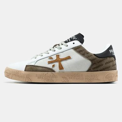 Premiata Steven White Beige Gum