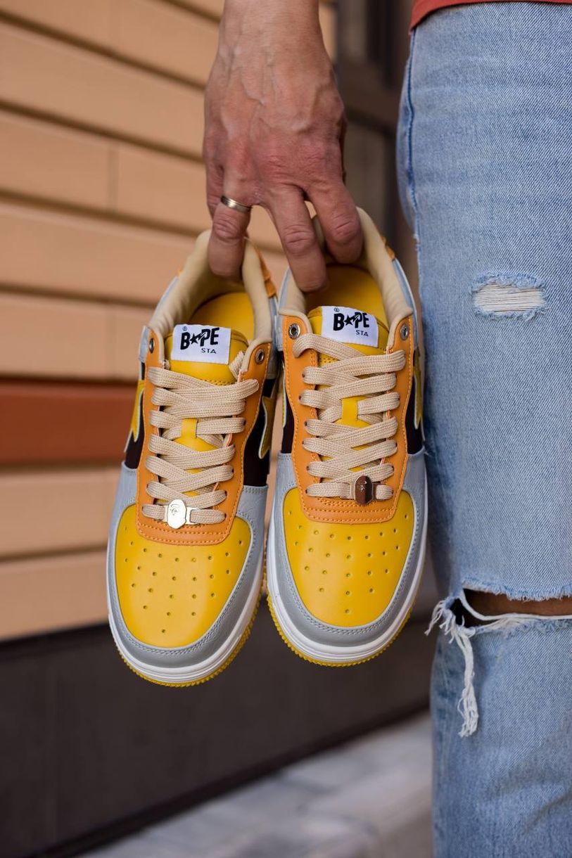 Кросівки Bathing Ape Bape STA Low Yellow 9138 фото