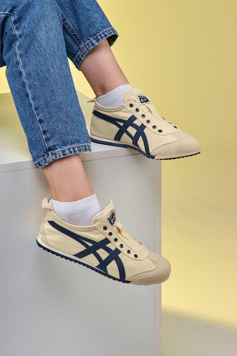 Кроссовки кремовые Asics Onitsuka Tiger Mexico 66 Birch Peacoat, 36