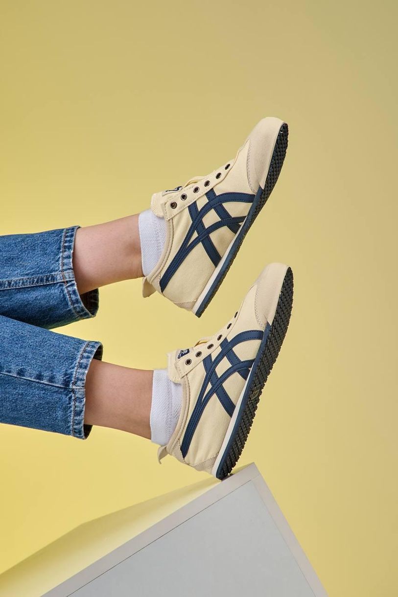 Кроссовки кремовые Asics Onitsuka Tiger Mexico 66 Birch Peacoat, 36