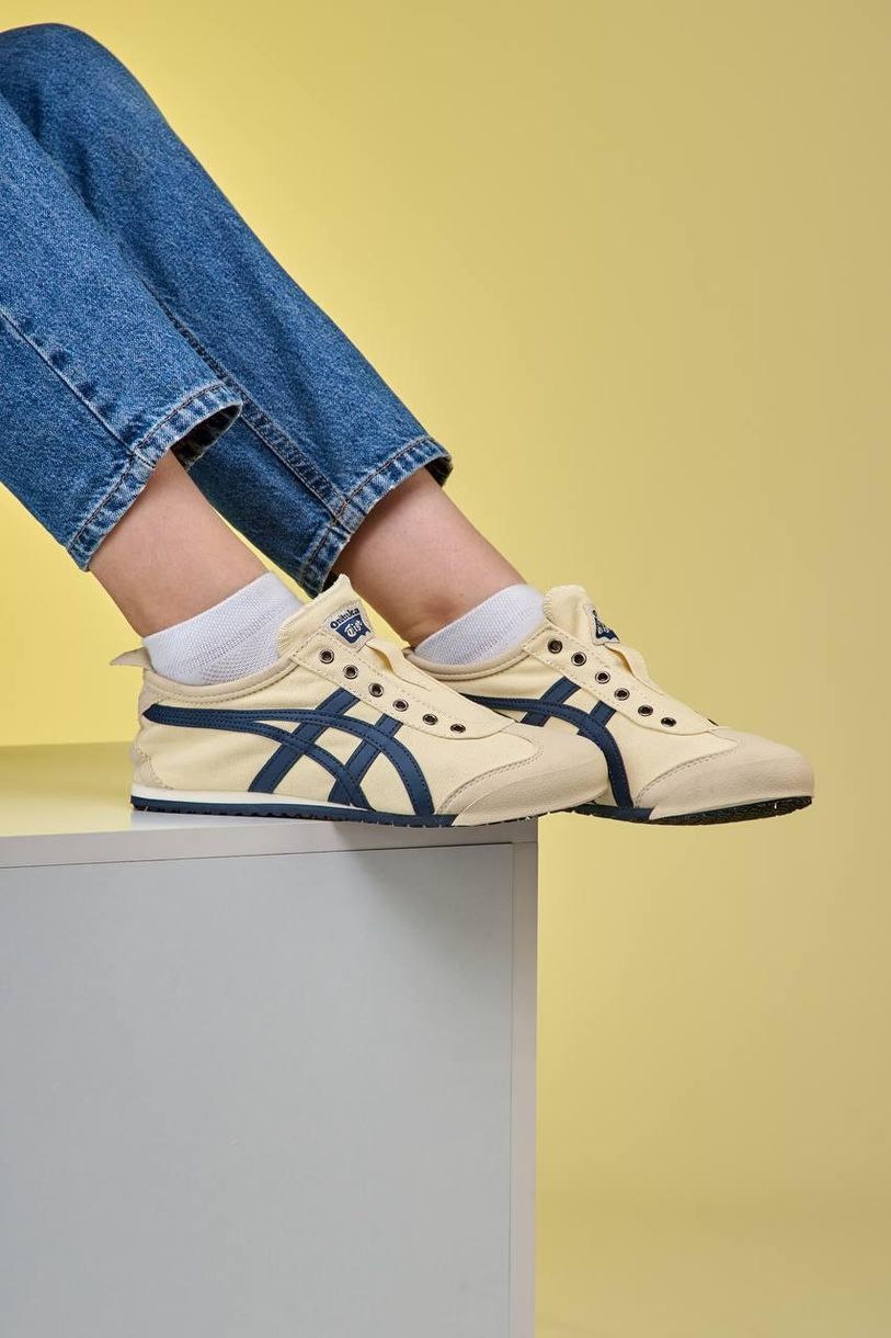 Кроссовки кремовые Asics Onitsuka Tiger Mexico 66 Birch Peacoat, 36