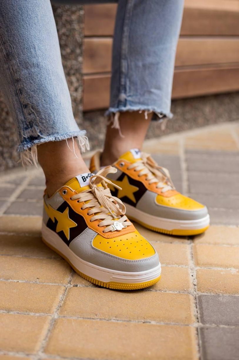 Кросівки Bathing Ape Bape STA Low Yellow 9138 фото