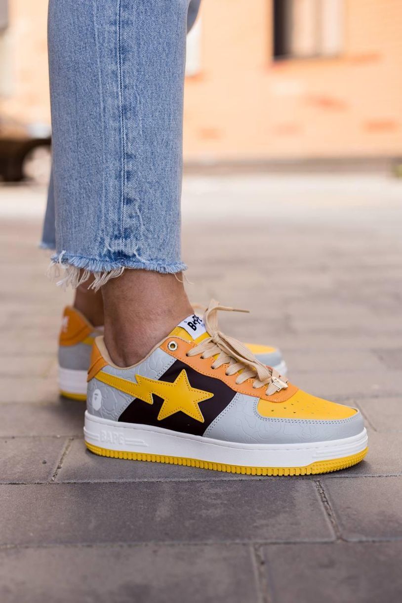 Кросівки Bathing Ape Bape STA Low Yellow 9138 фото