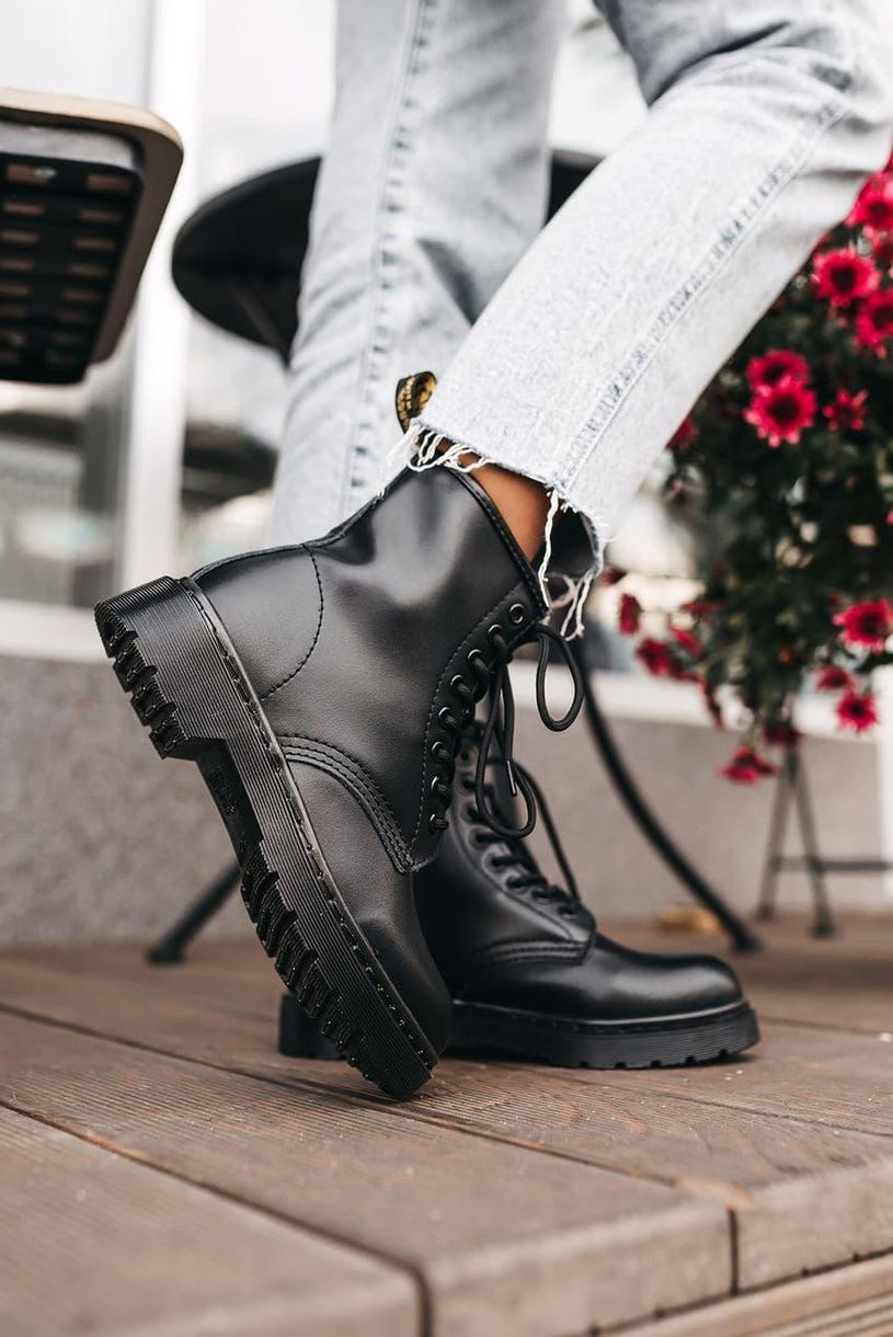 Черевики Dr. Martens 1460 Mono Black 4235 фото