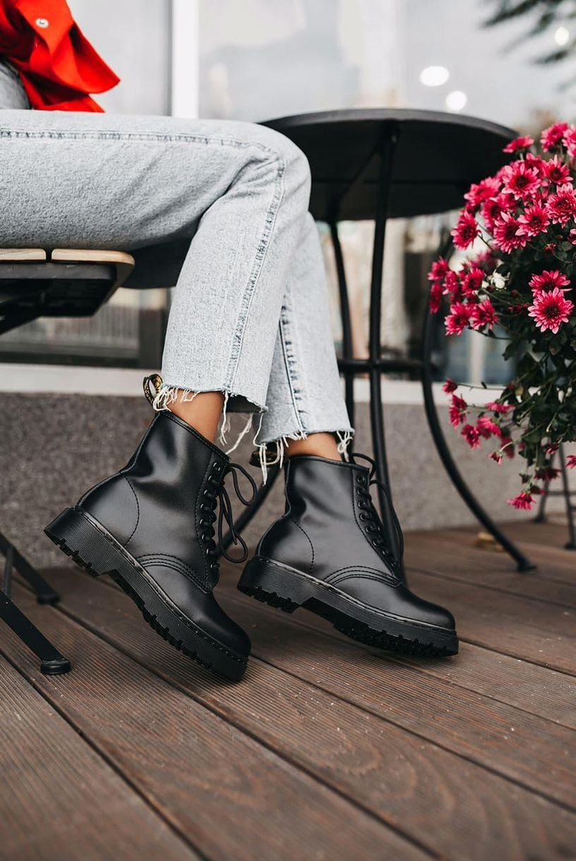 Черевики Dr. Martens 1460 Mono Black 4235 фото