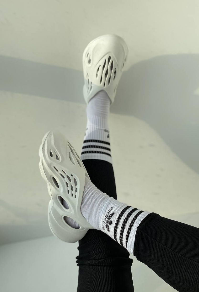 Adidas YEEZY Foam Runner Sand White (No Logo) 7751 фото