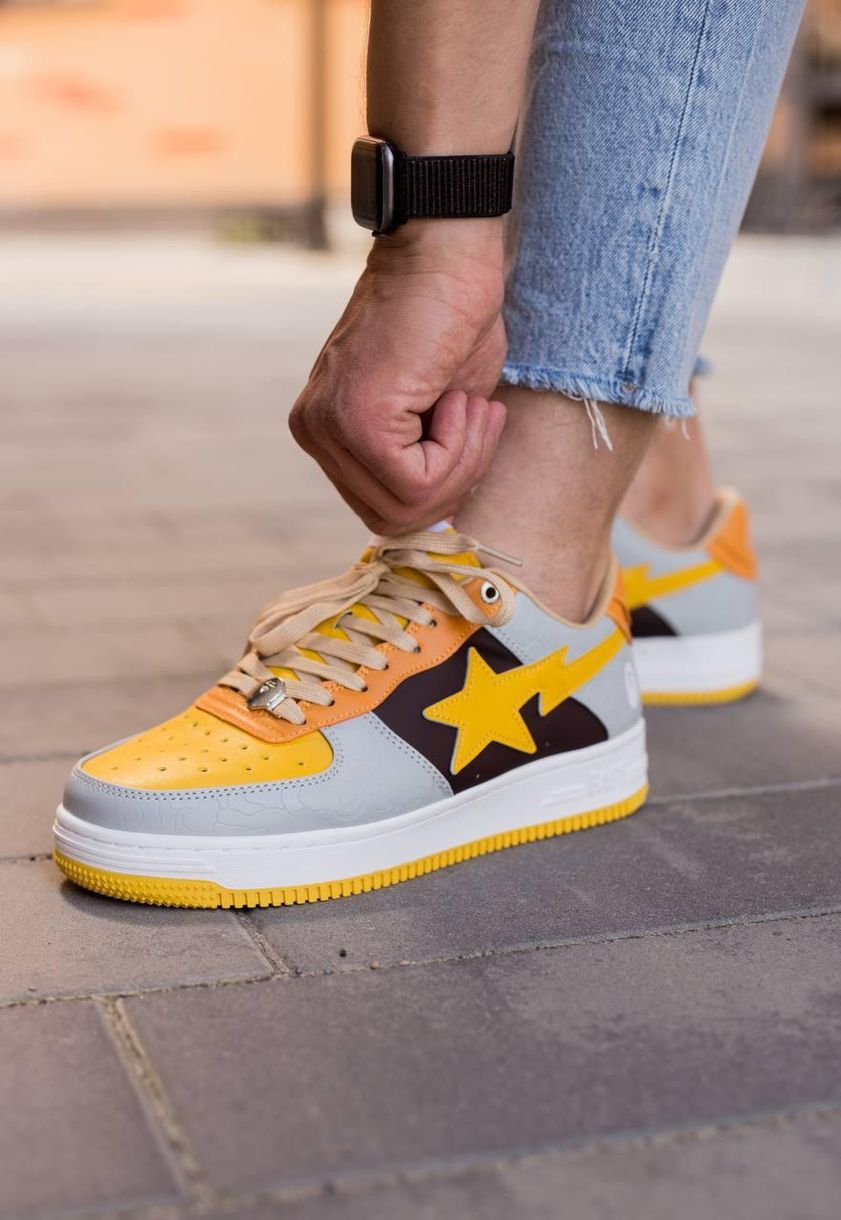 Кросівки Bathing Ape Bape STA Low Yellow 9138 фото