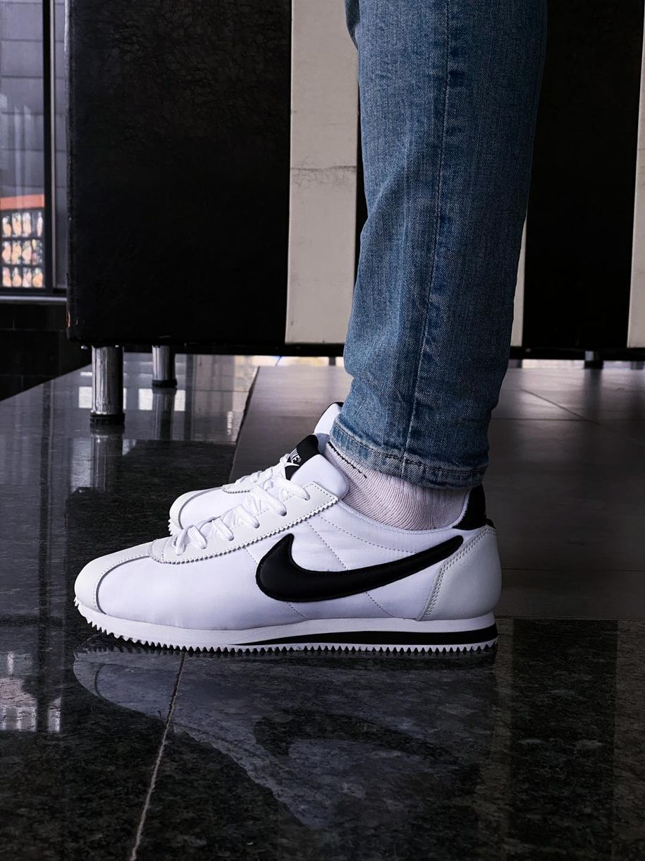 Кроссовки Nike Cortez White Black 2.0 1573 фото