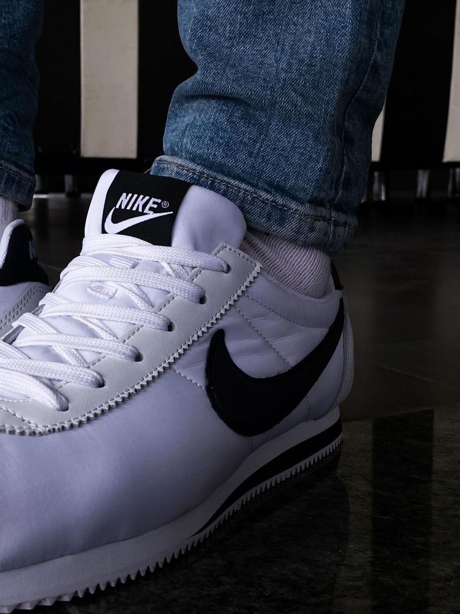 Кроссовки Nike Cortez White Black 2.0 1573 фото