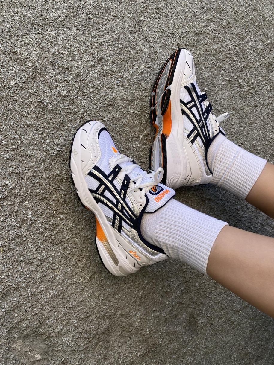 Кроссовки Asics Gel-1090 White Blue Orange 9522 фото