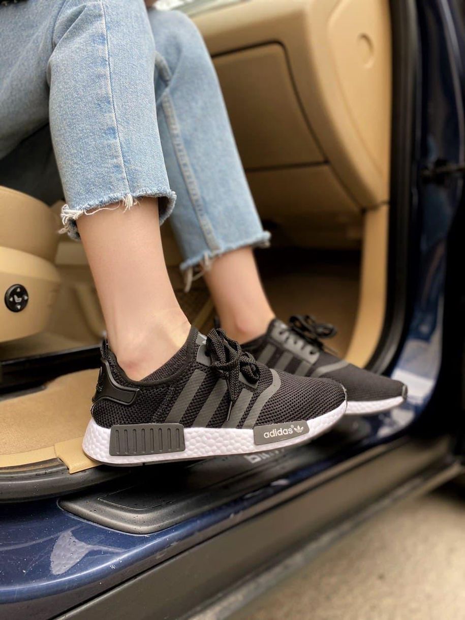 Кроссовки Adidas NMD Black White Reflective 2641 фото