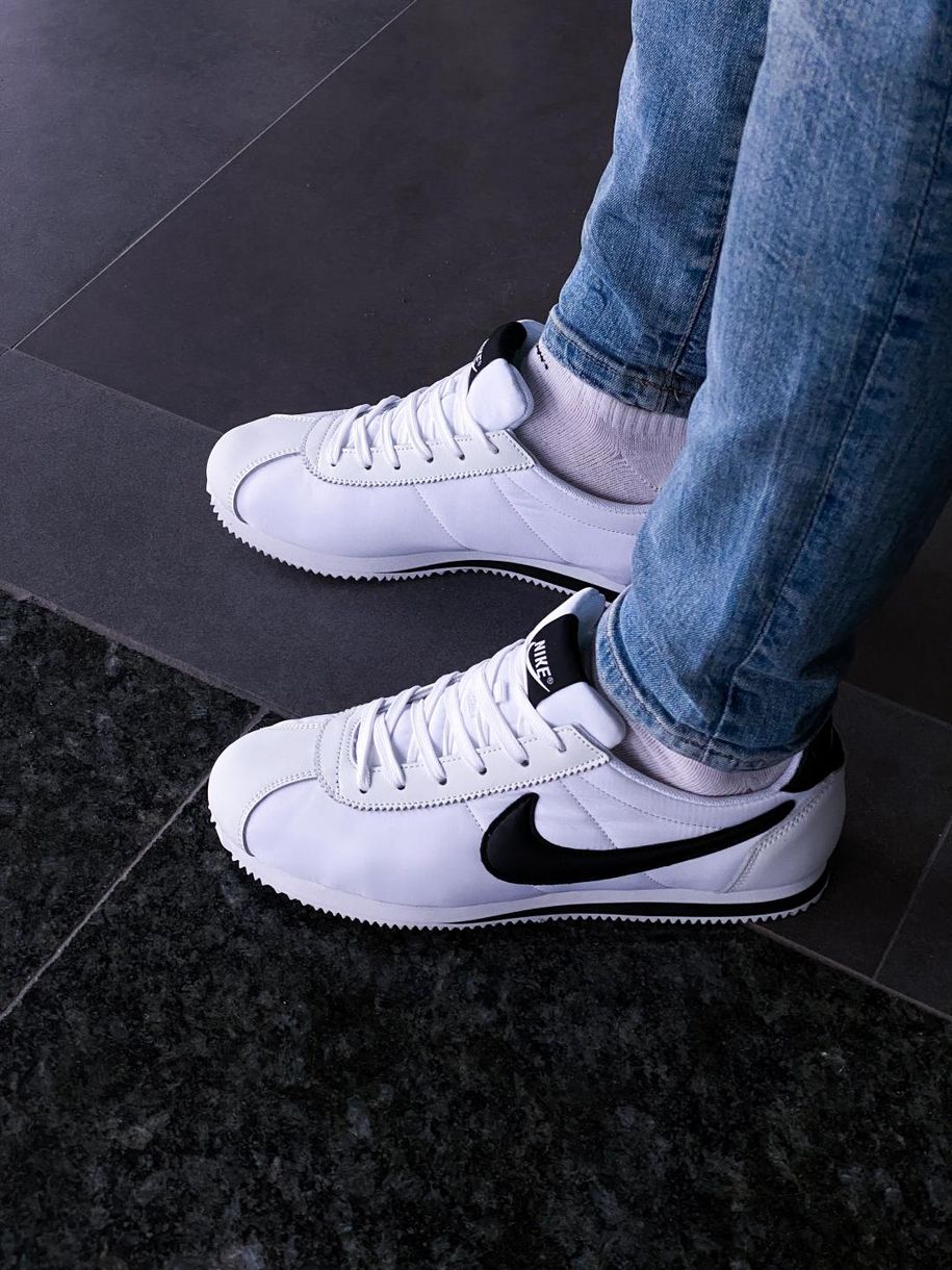 Кроссовки Nike Cortez White Black 2.0 1573 фото