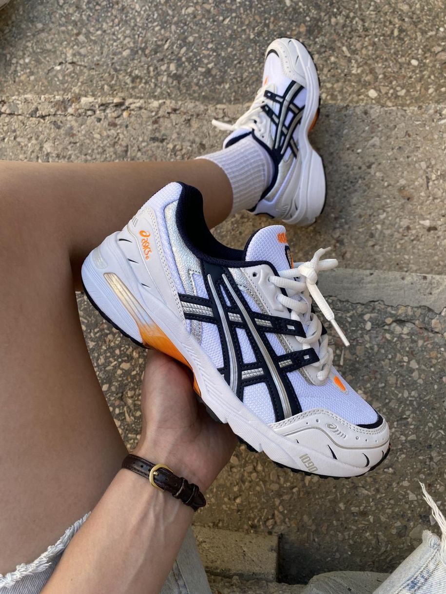 Кроссовки Asics Gel-1090 White Blue Orange 9522 фото