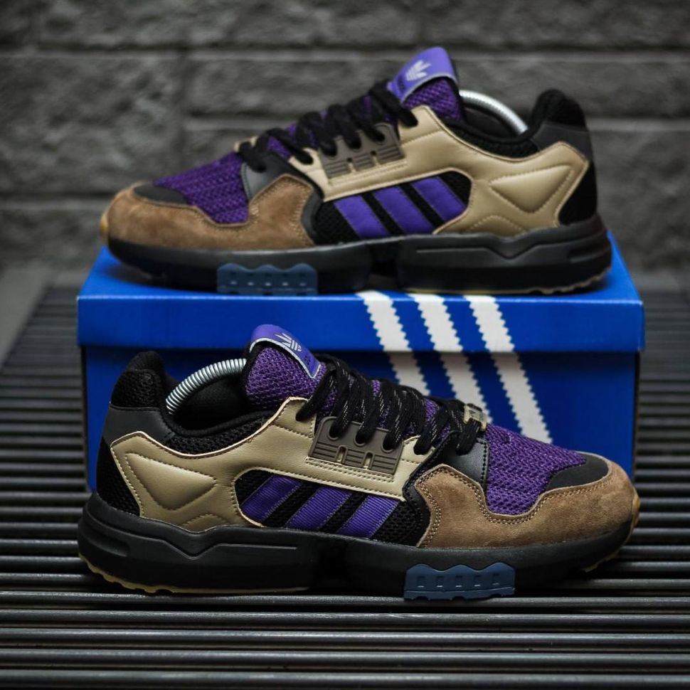 Кросівки Adidas ZX Torsion Black Violet 8949 фото