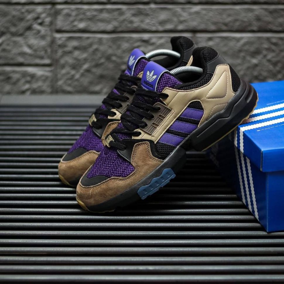 Кросівки Adidas ZX Torsion Black Violet 8949 фото