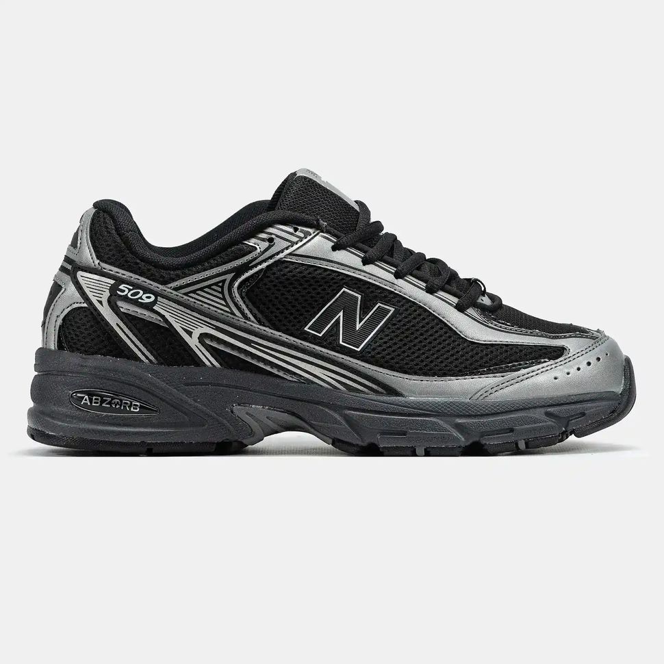 New Balance 509 Black Silver Reflective