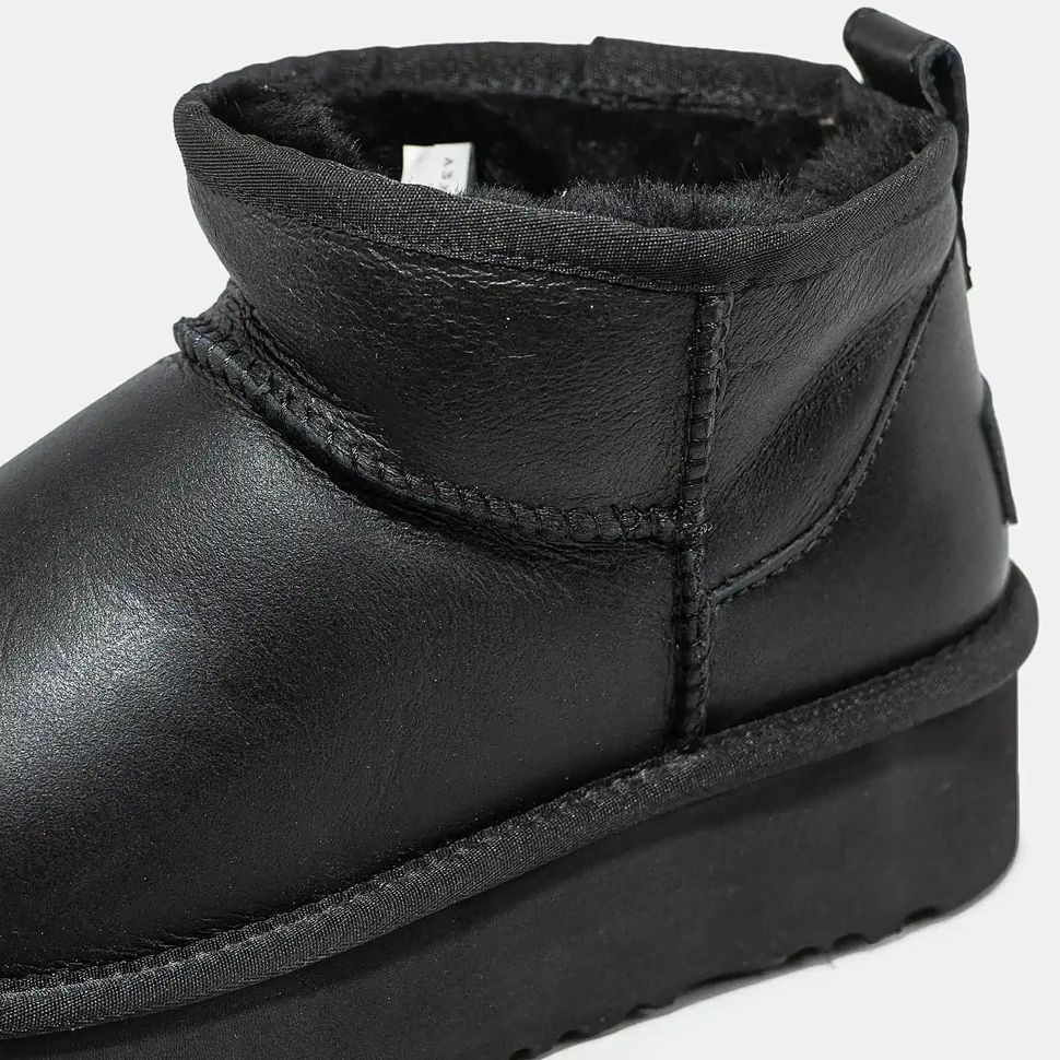UGG Ultra Mini Platform Leather Black, 38