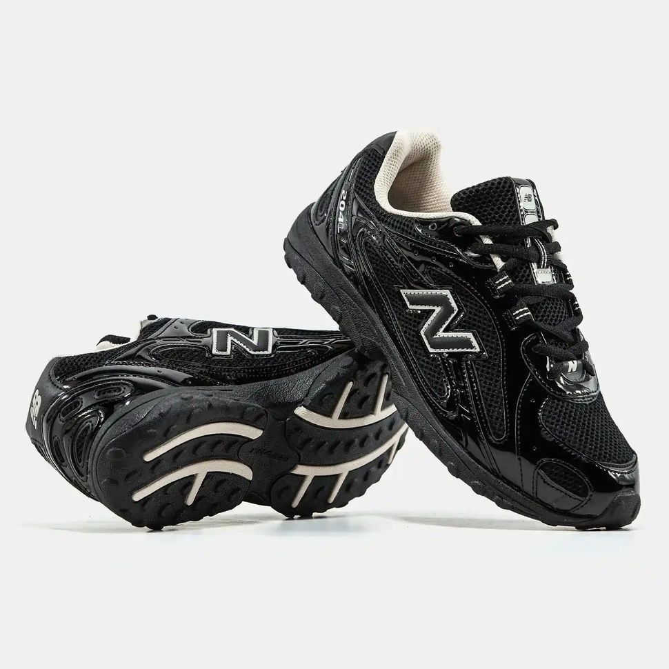 New Balance 204L Black Gloss Silver