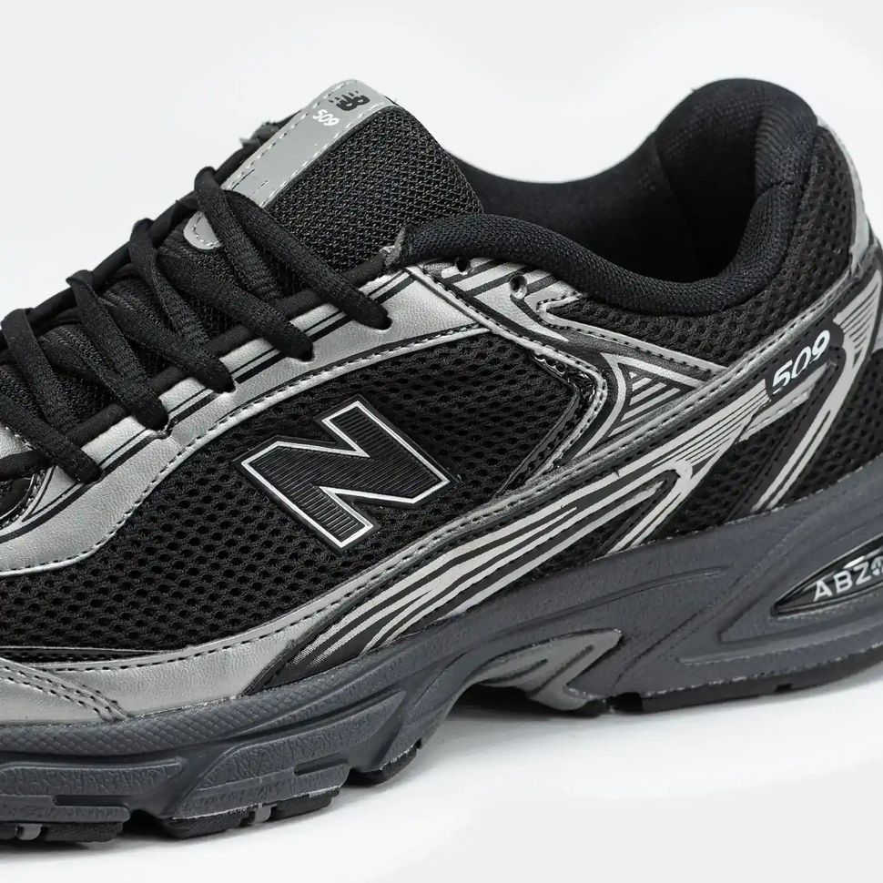 New Balance 509 Black Silver Reflective