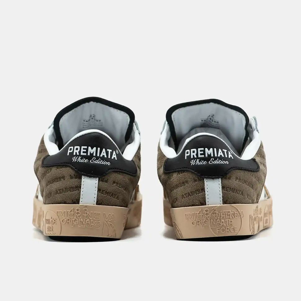 Premiata Steven White Beige Gum