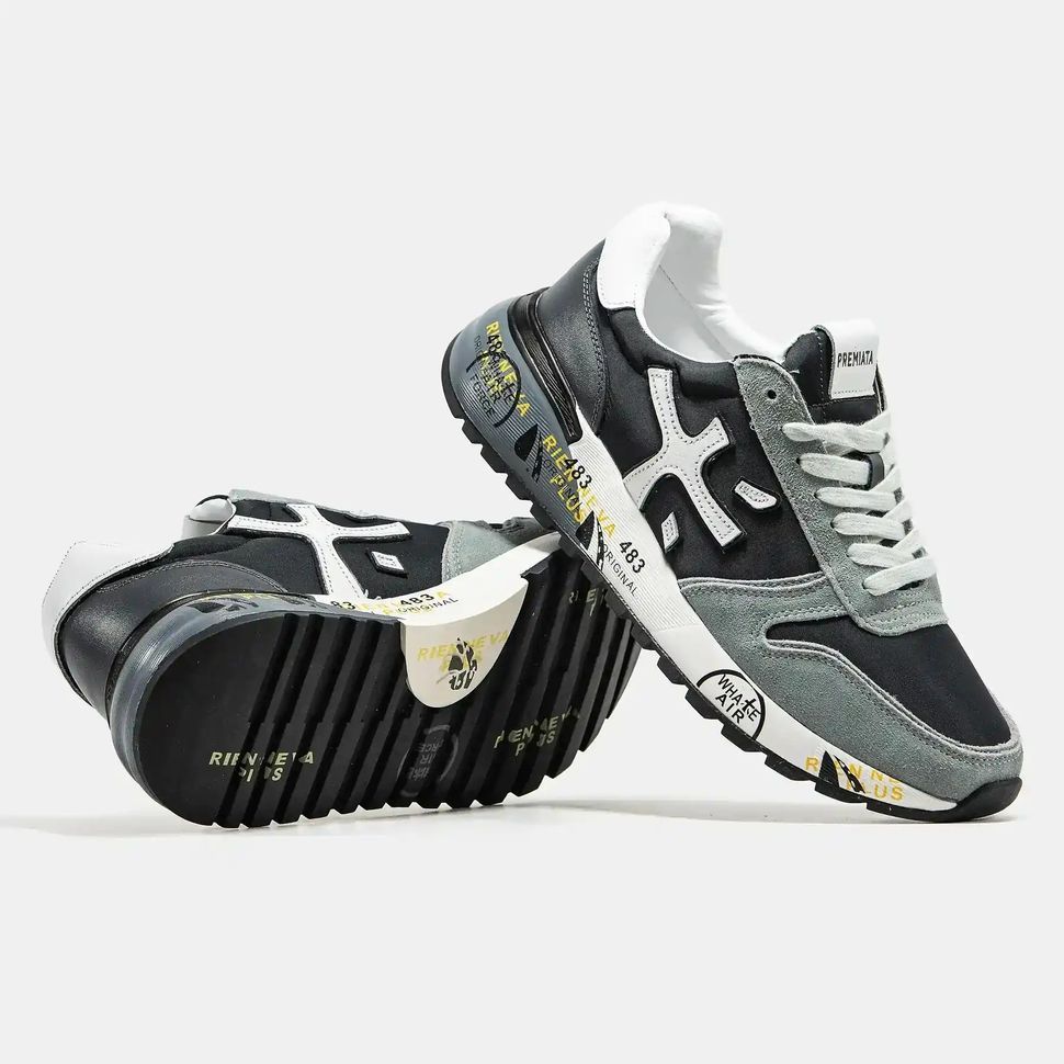 Premiata Mick Black Grey White
