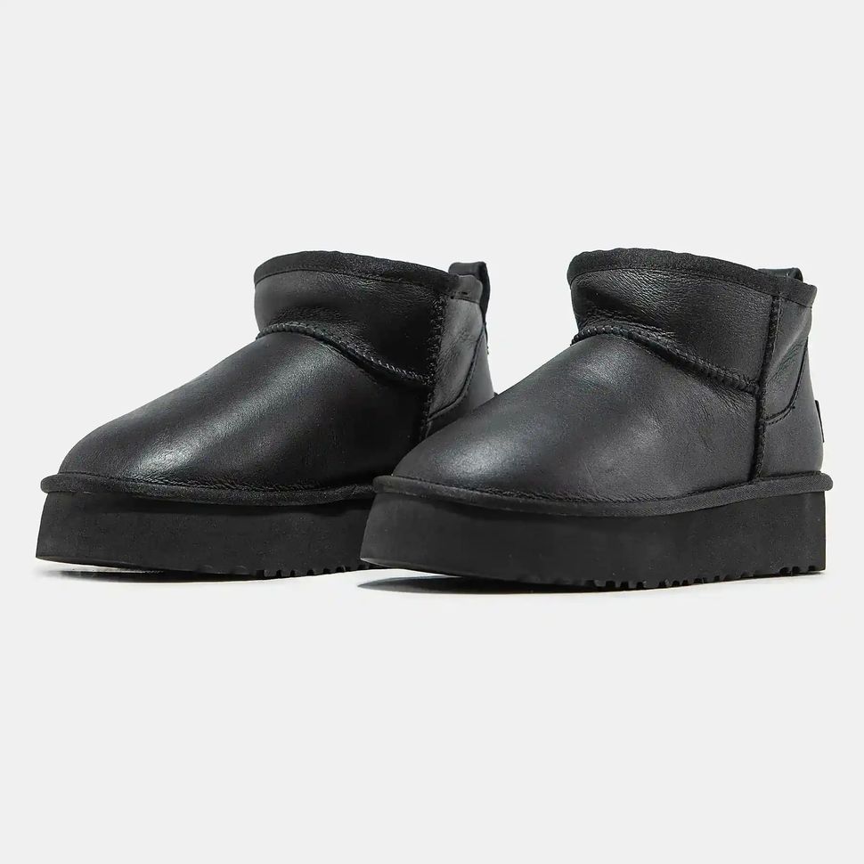 UGG Ultra Mini Platform Leather Black, 38