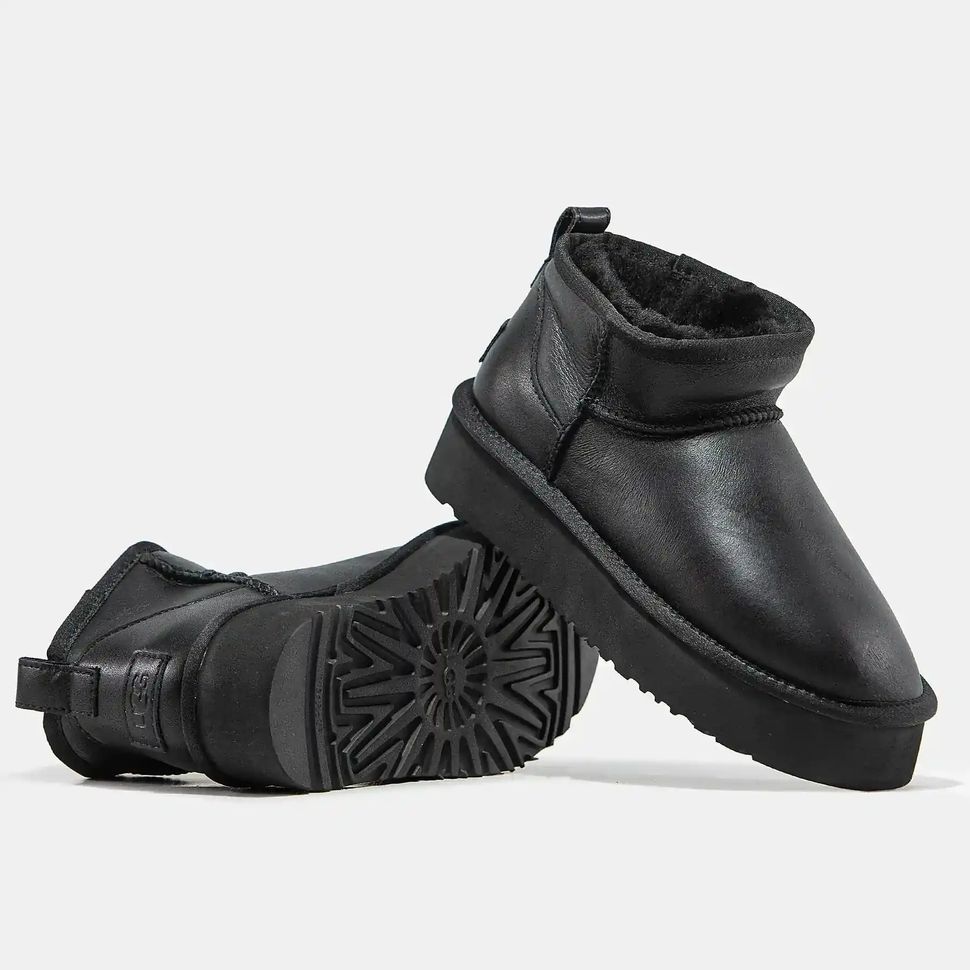 UGG Ultra Mini Platform Leather Black, 38