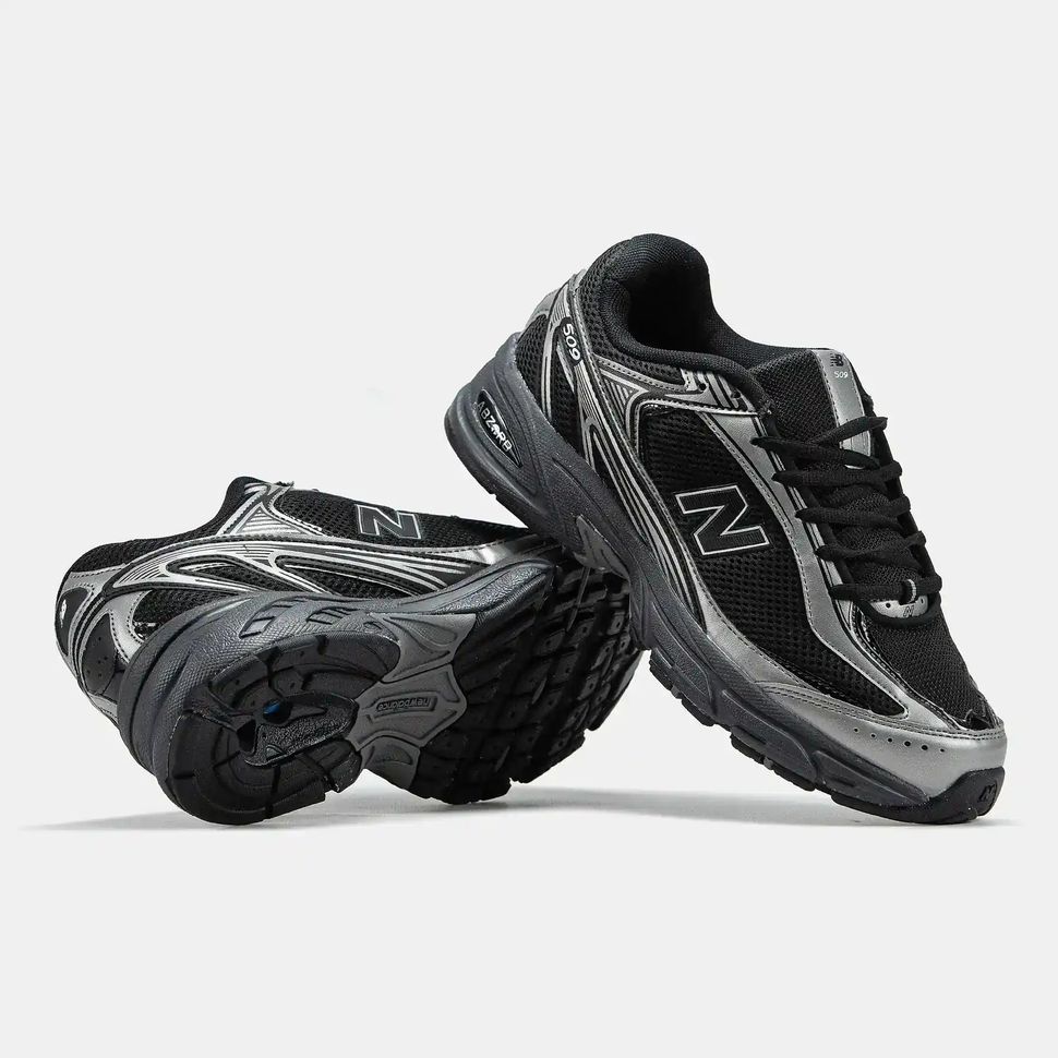 New Balance 509 Black Silver Reflective