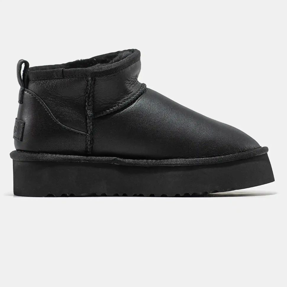 UGG Ultra Mini Platform Leather Black, 38