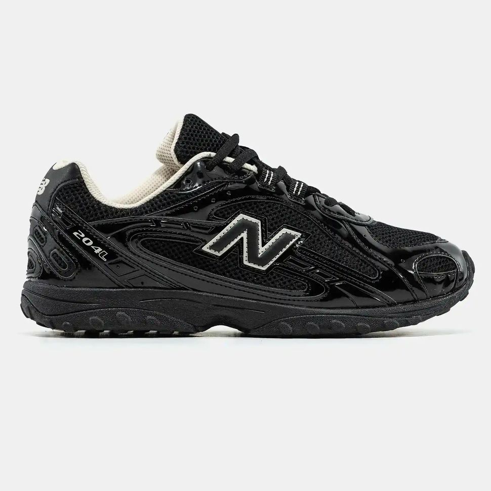 New Balance 204L Black Gloss Silver