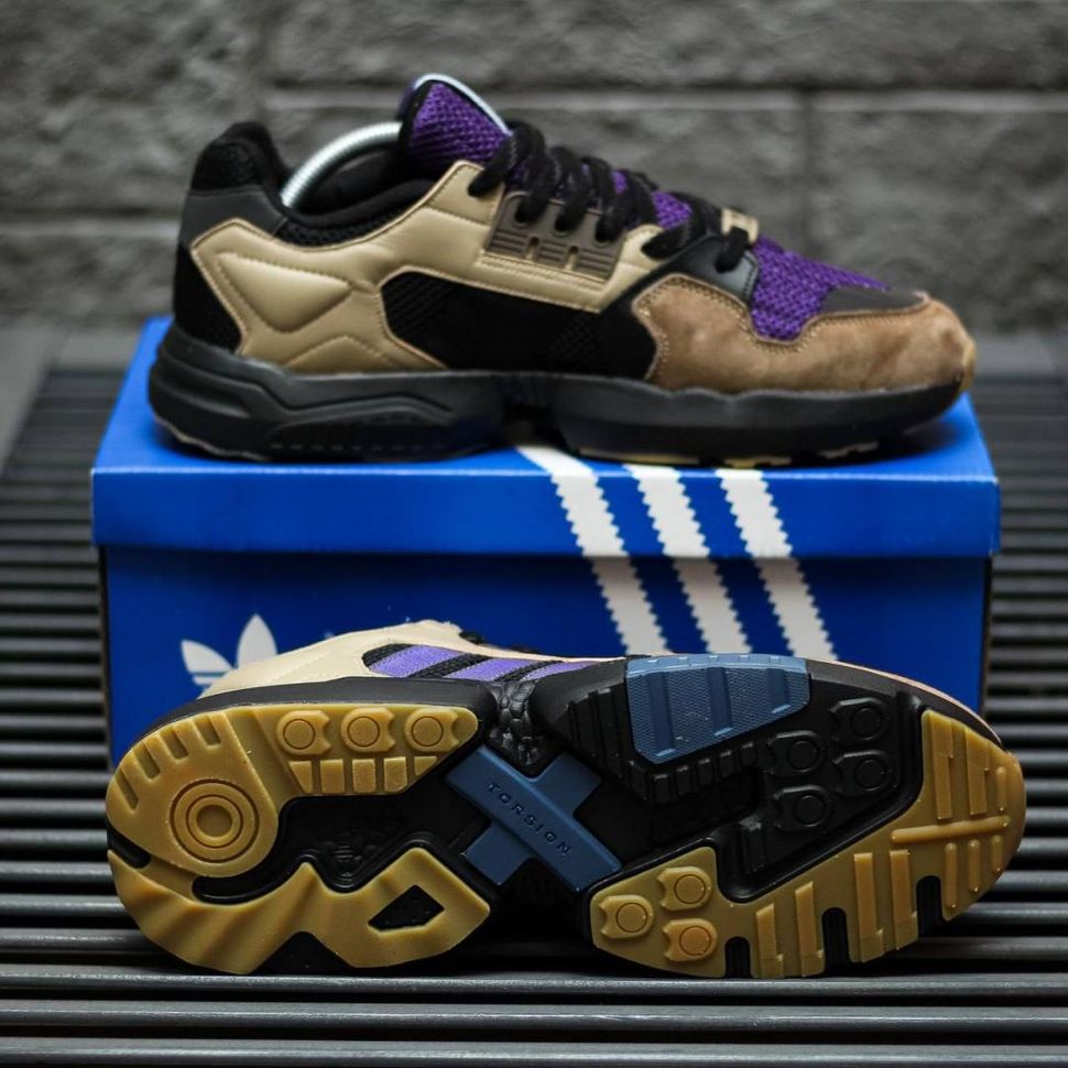 Кросівки Adidas ZX Torsion Black Violet 8949 фото