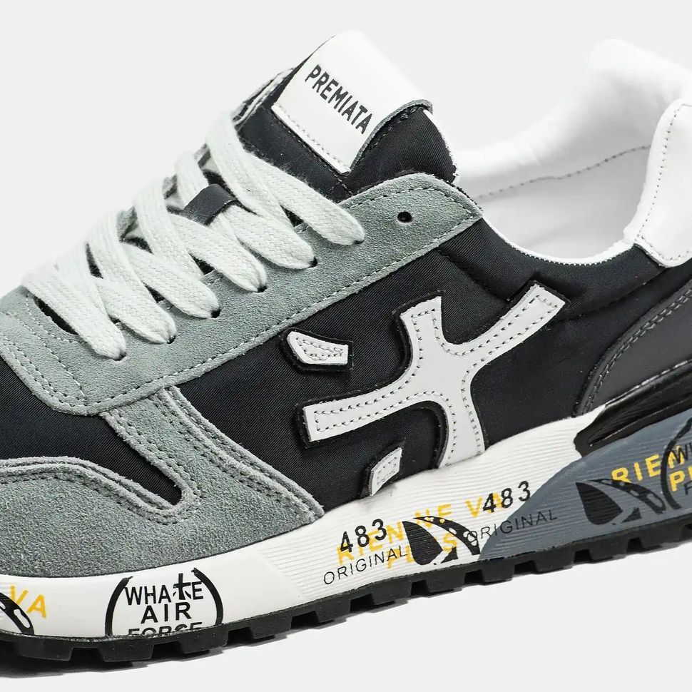 Premiata Mick Black Grey White