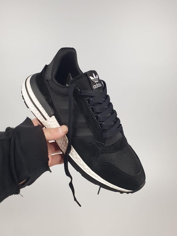 Кросівки Adidas ZX500 Black White 10651 фото