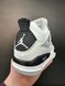 Баскетбольні кросівки Nike Jordan 4 White Black v2 1890 фото 3