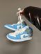 Баскетбольні кросівки Nike Air Jordan 1 Mid Blue Grey Premium 4453 фото 6
