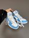 Баскетбольні кросівки Nike Air Jordan 1 Mid Blue Grey Premium 4453 фото 8