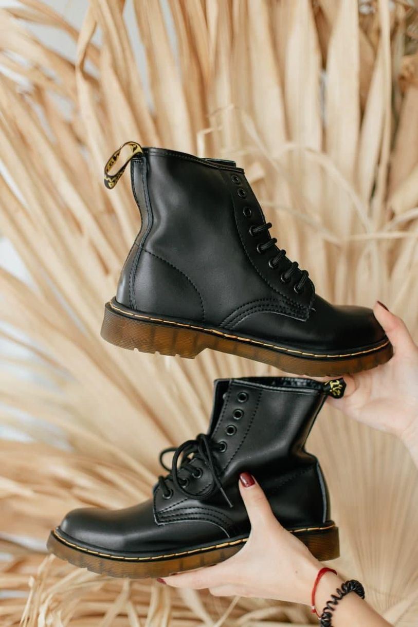 Черевики Dr. Martens Black No Logo 1 4226 фото