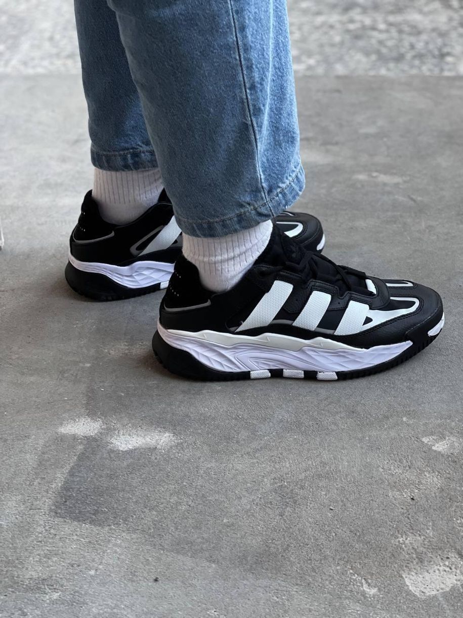 Кросівки Adidas Niteball Black White 2632 фото