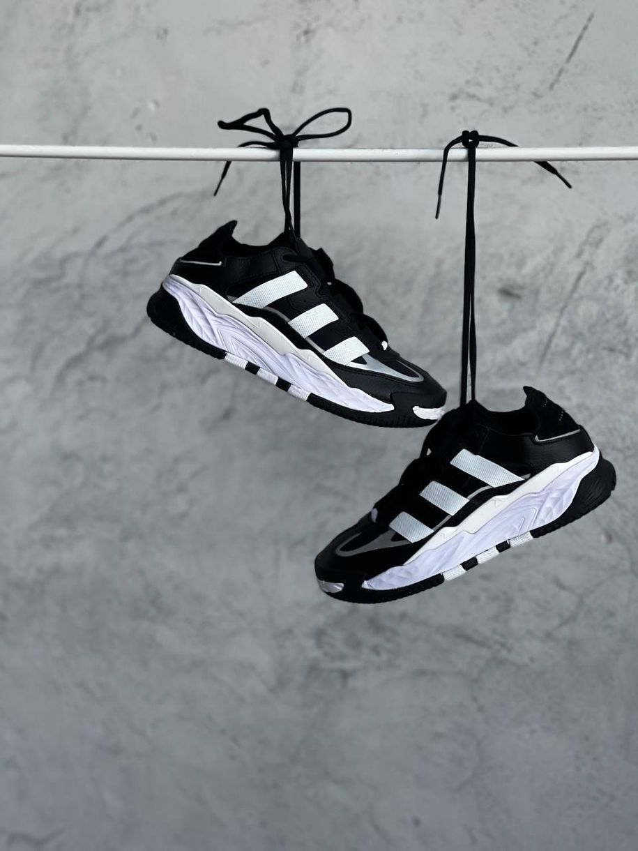 Кросівки Adidas Niteball Black White 2632 фото