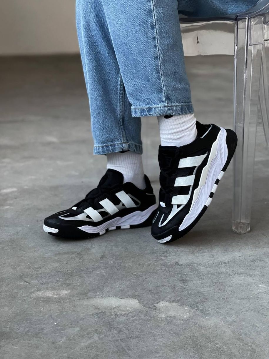 Кросівки Adidas Niteball Black White 2632 фото