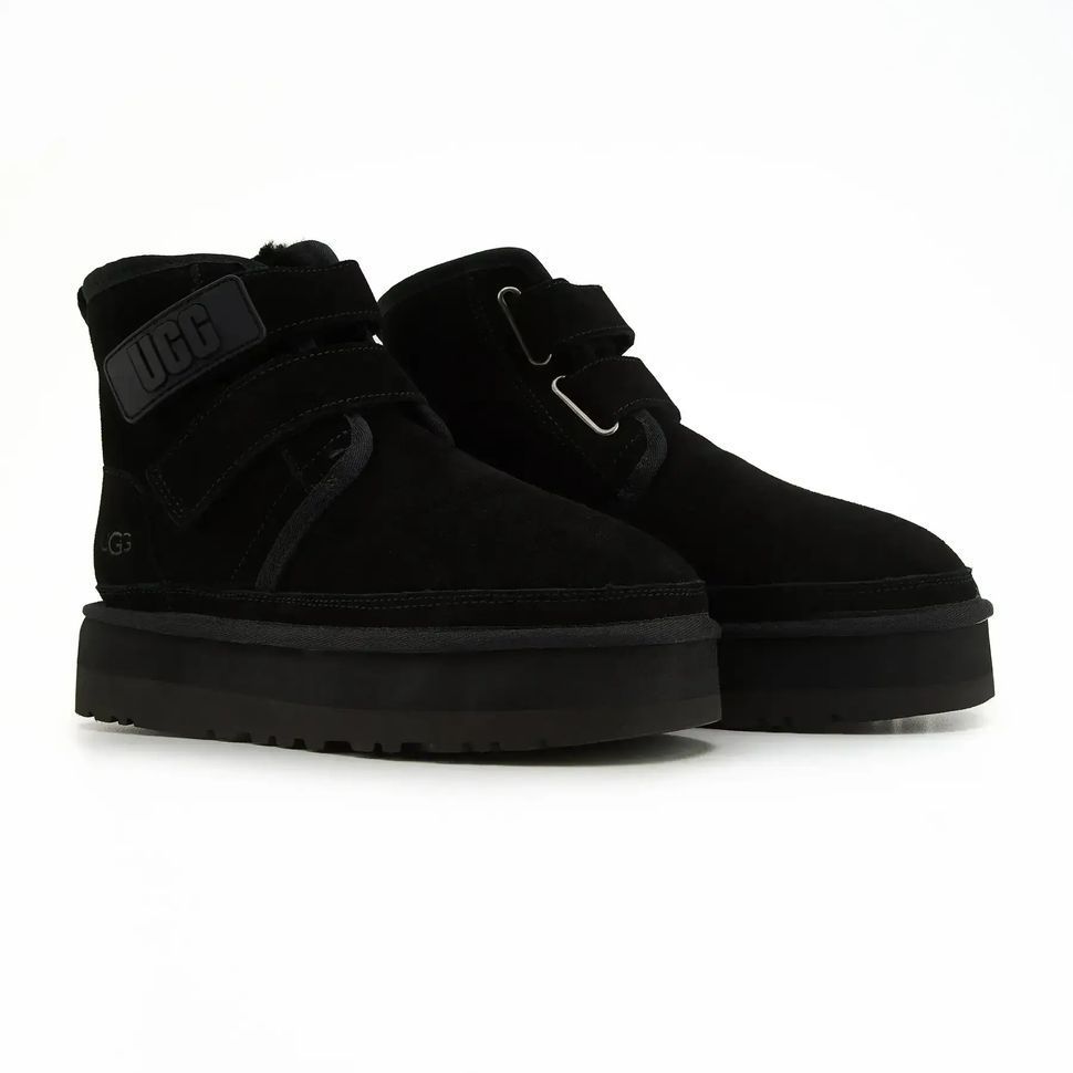 UGG Neumel Platform Black Velcro, 38