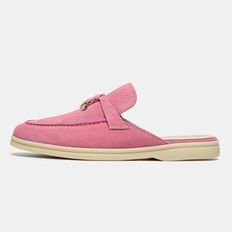 Loro Piana Summer Walk Mule Pink Sand, 36