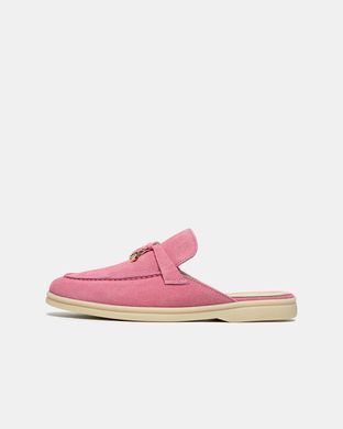 Loro Piana Summer Walk Mule Pink Sand, 36
