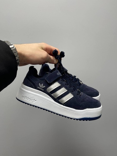 Кроссовки Adidas Forum Low Dark Blue 2492 фото