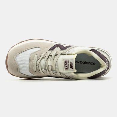 New Balance 574 Beige White Burgundy