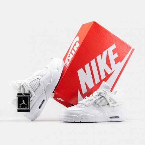 Баскетбольні кросівки Nike Air Jordan 4 Full White 4688 фото