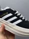 Кеды Adidas Gazelle Bold Black White 2774 фото 8