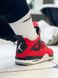Nike Air Jordan Retro 4 Red Black White 2187 фото 6