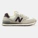 New Balance 574 Beige White Burgundy
